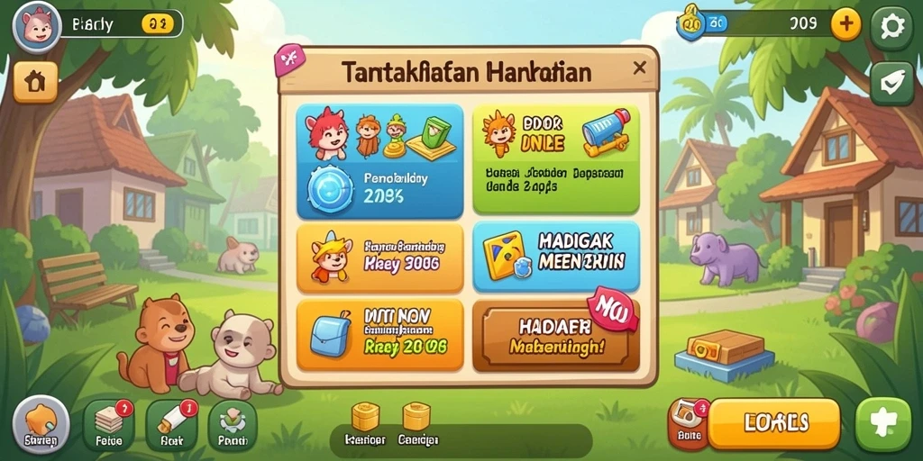 Fitur interaksi sosial yang menyenangkan dan menghibur.
