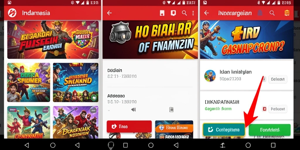 Mode permainan yang seru dan kompetitif.