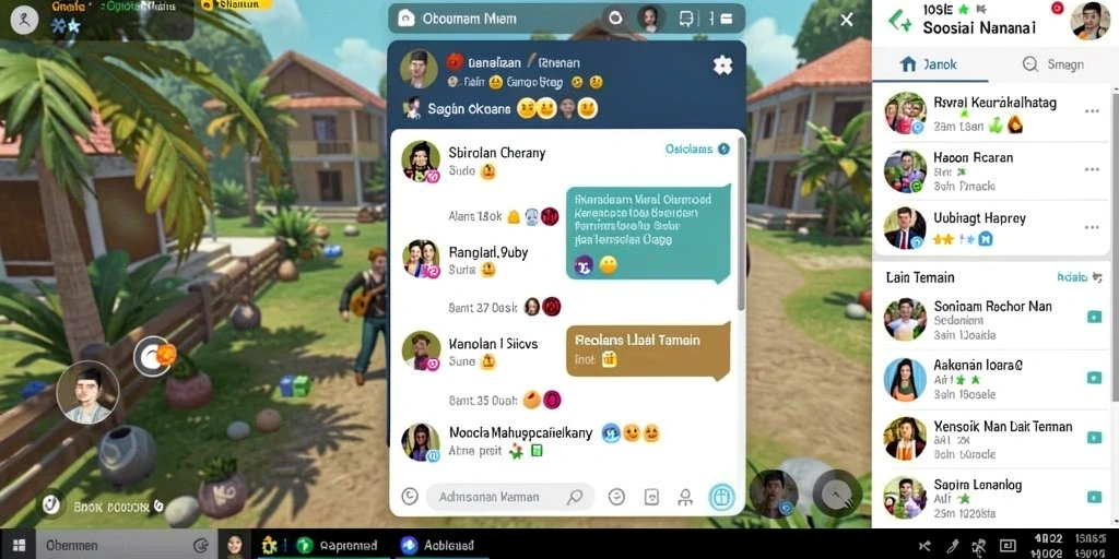 Leaderboard yang menunjukkan peringkat pemain secara real-time.