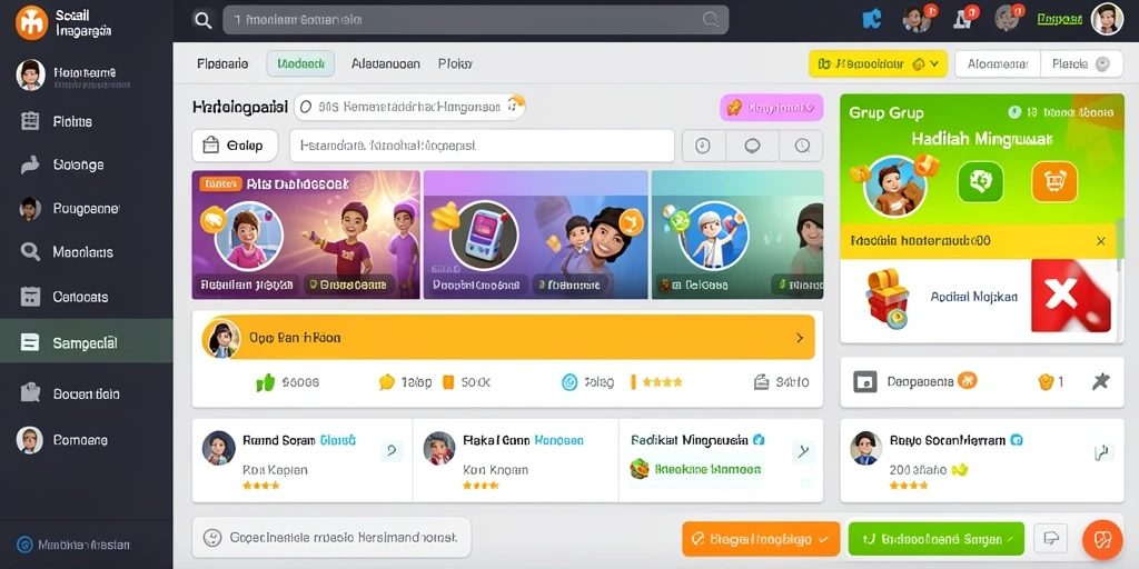 Tantangan harian yang membuat permainan semakin seru.