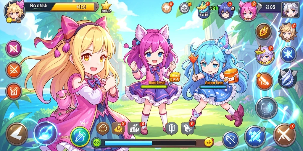 Grafik game yang memukau dan cerah.